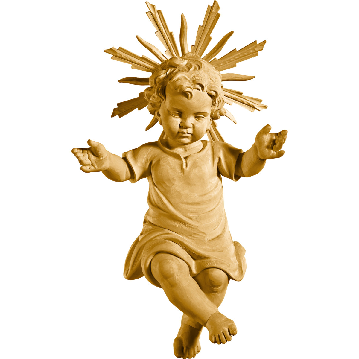 Niño Jesús vestido con aureola
